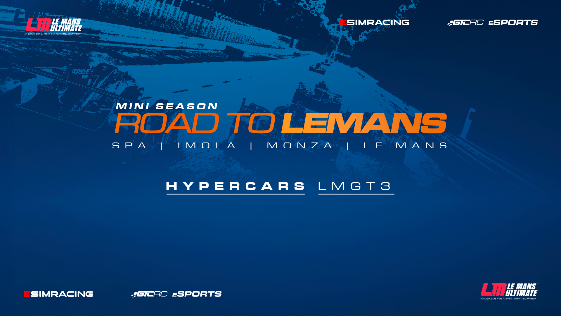A eSimRacing e a GTRC eSports apresentam: Road to Le Mans